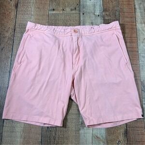 Good Man Brand Men 36 Waist Pink Peach Stretch Cotton Chino Shorts Large Short